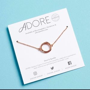 Adore by Swarovski rose gold bracelet with white crystals from fabfitfun